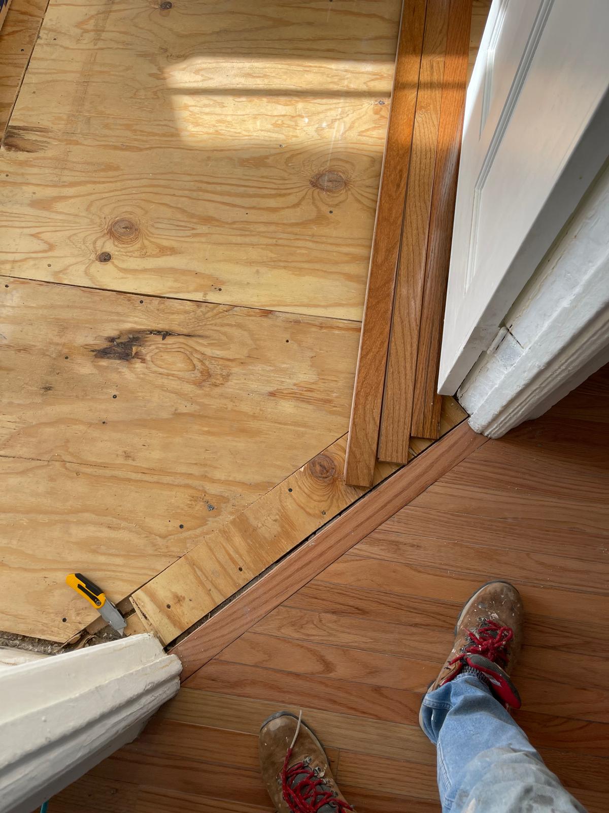 Flooring renovation in progress